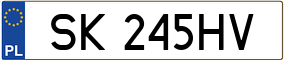 Truck License Plate